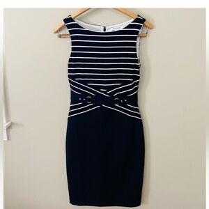 Belted sheath dress